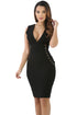 Sexy Black Lace It Sideways Bodycon Dress